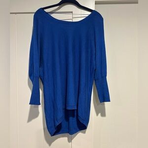 Ana blue lightweight tunic top Size S